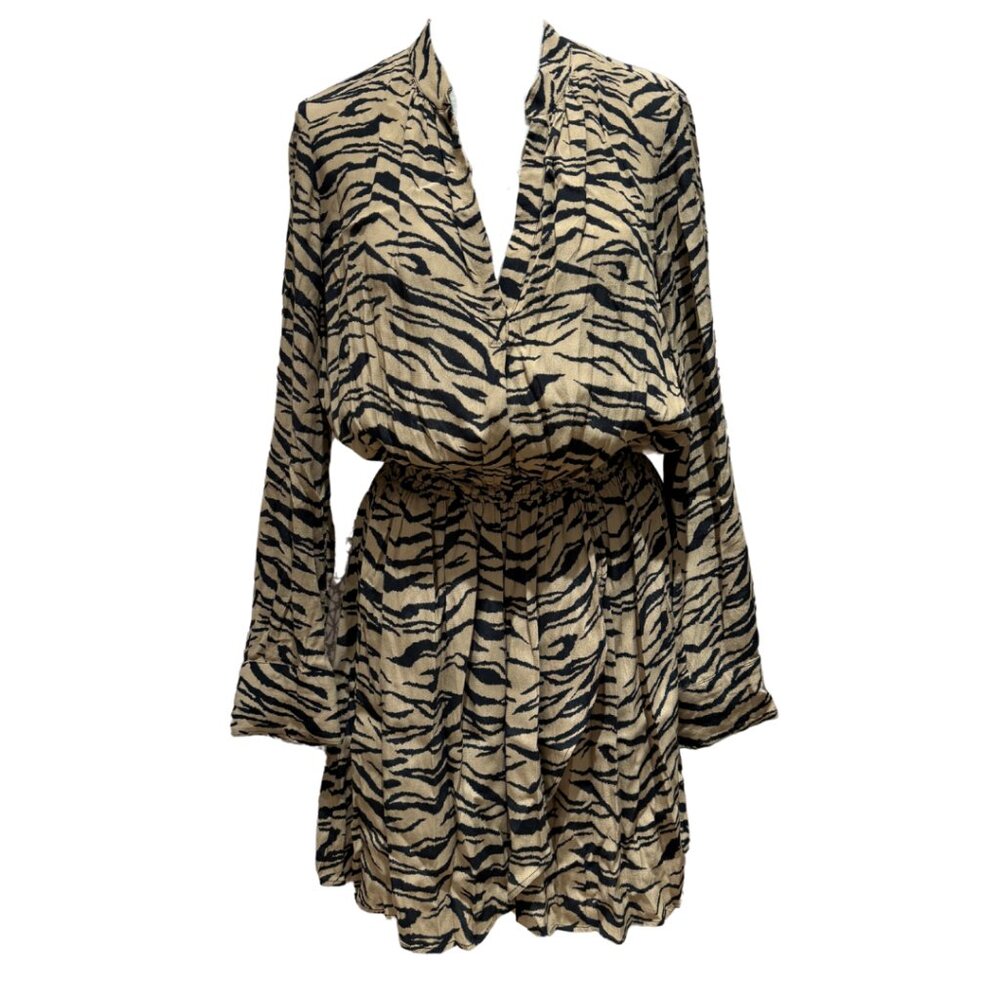 Zadig & Voltaire Animal Print Cinched Dress